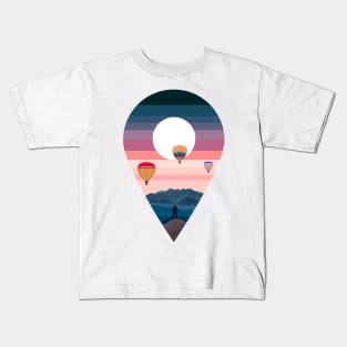 landscape of balloons Kids T-Shirt